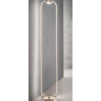 ALFA PIANTANA ALTEZZA 168 CM ORO, BIANCO O NERO LED 35W LUCE 3000K DIMMERABILE MODERNA ONDALUCE CICIRIELLO - Cristalensi Shop On