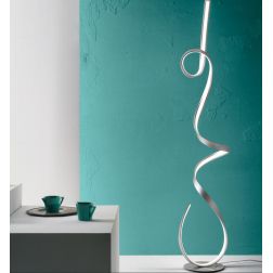 LUMEN PT PIANTANA LED DIMMERABILE 30W 3000LM MODERNA COLORE SILVER ONDALUCE CICIRIELLO - Cristalensi Shop Online