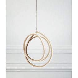 GOLDEN 35 SOSPENSIONE A LAMPADARIO IN ORO OPACO DA 28W LED DI ONDALUCE ONDALUCE CICIRIELLO - Cristalensi Shop Online 2