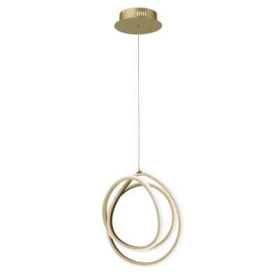 GOLDEN 35 SOSPENSIONE A LAMPADARIO IN ORO OPACO DA 28W LED DI ONDALUCE ONDALUCE CICIRIELLO - Cristalensi Shop Online