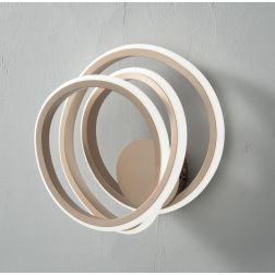 GOLDEN AP LAMPADA DA PARETE APPLIQUE A LED INTEGRATO DA 23W LUCE CALDA ONDALUCE CICIRIELLO - Cristalensi Shop Online