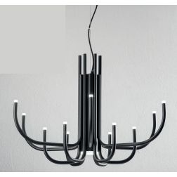 NOUVEAU LAMPADARIO TRE COLORI LED 46W 3000K DIAMETRO 78 CM DI ONDALUCE ONDALUCE CICIRIELLO - Cristalensi Shop Online 2