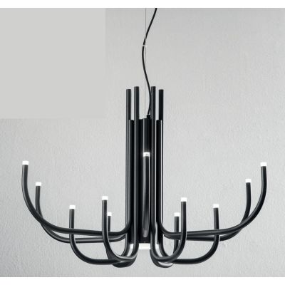 NOUVEAU LAMPADARIO TRE COLORI LED 46W 3000K DIAMETRO 78 CM DI ONDALUCE ONDALUCE CICIRIELLO - Cristalensi Shop Online