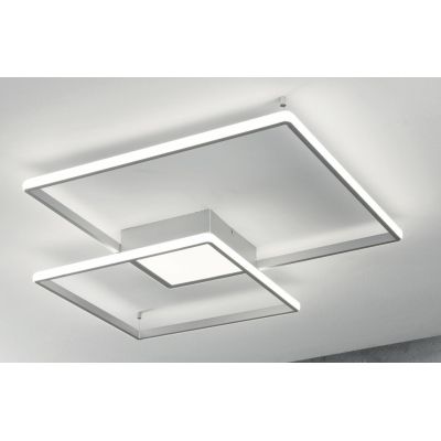 DOWEL PLAFONIERA APPLIQUE GRANDE LED 3000K DIMMERABILE MONTATURA ORO O SILVER ONDALUCE CICIRIELLO - Cristalensi Shop Online