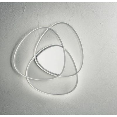 ROSE PLAFONIERA PICCOLA D55 CM IN METALLO ORO O SILVER LED 60W DIMMERABILE MODERNA ONDALUCE CICIRIELLO - Cristalensi Shop Online