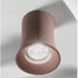 ROCK FARETTO IN CEMENTO 3 COLORI ATTACCO GU10 DESIGN MODERNO D7,7 CM ALTEZZA 11 CM ONDALUCE CICIRIELLO - Cristalensi Shop Online 2