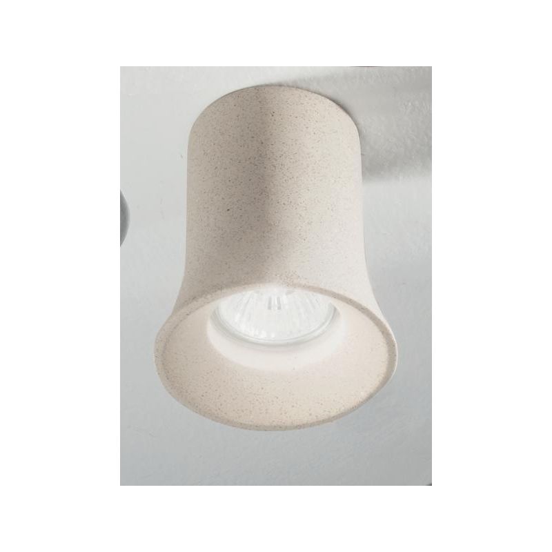 ROCK FARETTO IN CEMENTO 3 COLORI ATTACCO GU10 DESIGN MODERNO D7,7 CM ALTEZZA 11 CM ONDALUCE CICIRIELLO - Cristalensi Shop Online