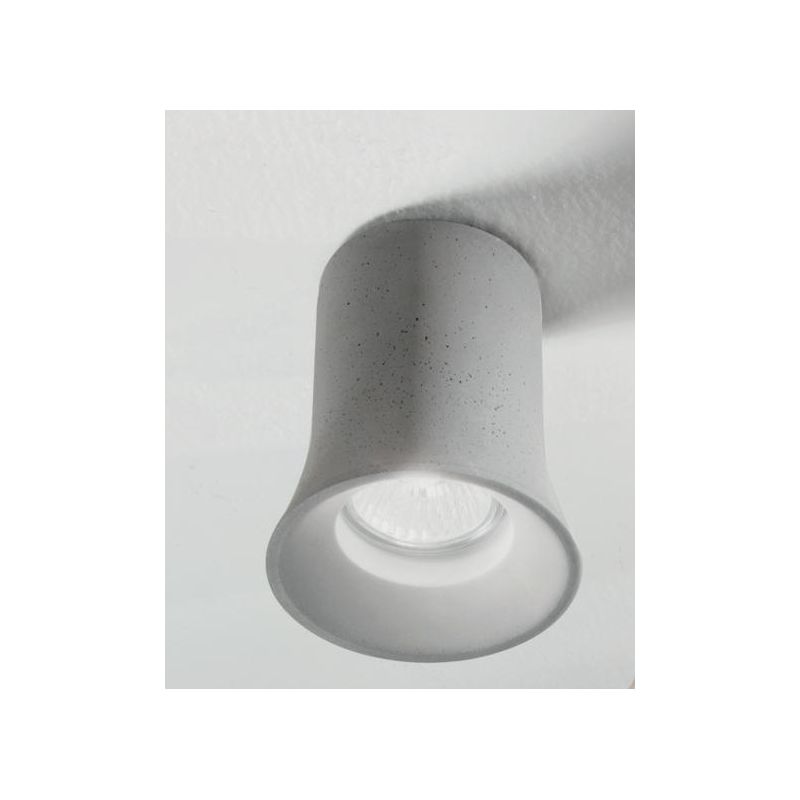 ROCK FARETTO IN CEMENTO 3 COLORI ATTACCO GU10 DESIGN MODERNO D7,7 CM ALTEZZA 11 CM ONDALUCE CICIRIELLO - Cristalensi Shop Online