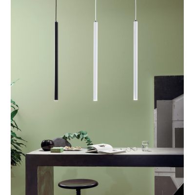 EXAGON SOSPENSIONE SINGOLA ESAGONALE IN METALLO BIANCO O NERO LED 5W LUCE 3000K MODERNA ONDALUCE CICIRIELLO - Cristalensi Shop O