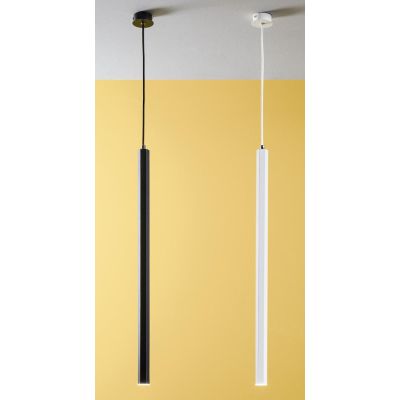 EXAGON SOSPENSIONE SINGOLA ESAGONALE IN METALLO BIANCO O NERO LED 5W LUCE 3000K MODERNA ONDALUCE CICIRIELLO - Cristalensi Shop O