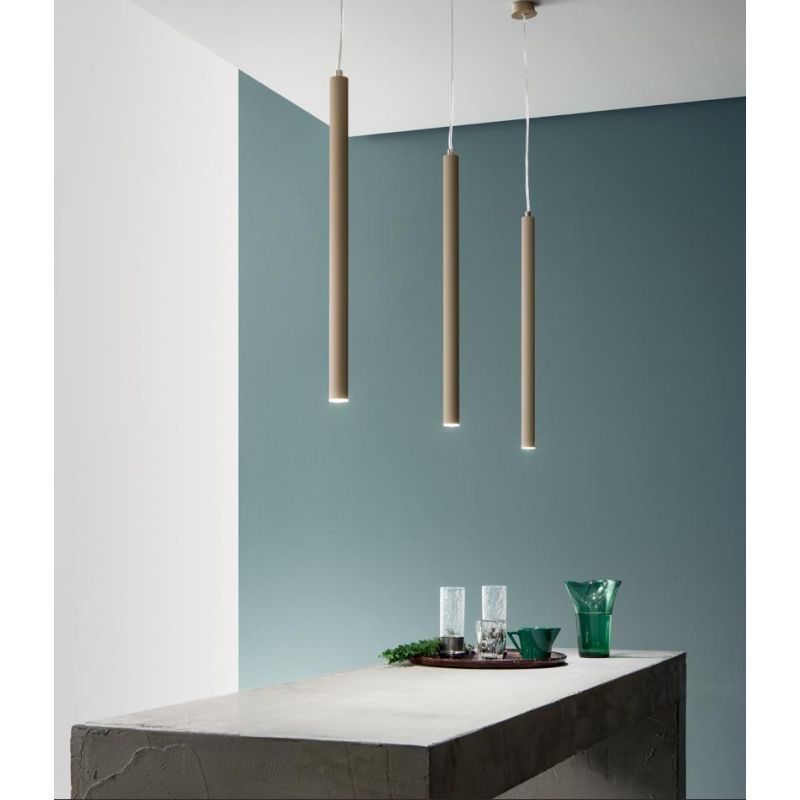 TUBE LED 5W 3000K ALIMENTAZIONE 230V BIANCO TORTORA NERO MODERNO ONDALUCE ONDALUCE CICIRIELLO - Cristalensi Shop Online