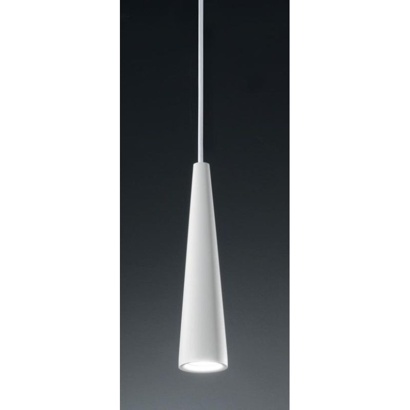 NOA SOSPENSIONE SINGOLA 2 MISURE DI FORMA CONICA METALLO NERO,BIANCO O ORO LAMPADINA GU10 ONDALUCE CICIRIELLO - Cristalensi Shop