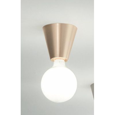 FOG PLAFONIERA PICCOLA A PIRAMIDE MODERNA CON LAMPADINA A VISTA E27 DISPONIBILE IN 4 COLORI ONDALUCE CICIRIELLO - Cristalensi Sh