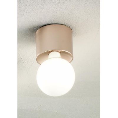 BOW PLAFONIERA PICCOLA ROTONDA MODERNA CON LAMPADINA A VISTA E27 DISPONIBILE IN 4 COLORI ONDALUCE CICIRIELLO - Cristalensi Shop