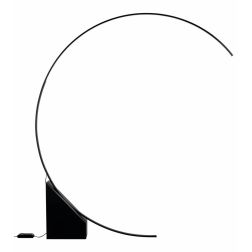 RUNE PIANTANA AD ARCO IN METALLO ORO O NERO LED 35W LUCE 3000K DIMMERABILE SPESSORE CM 176 MODERNA ONDALUCE CICIRIELLO - Cristal 2