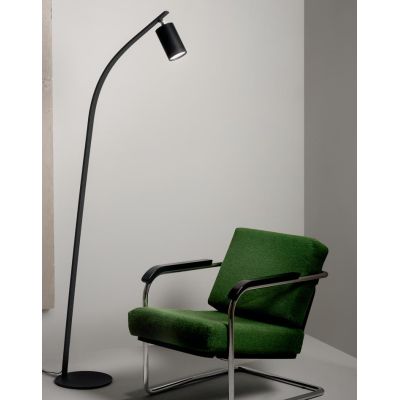 MURGA PIANTANA MODERNA IN METALLO NERO O ORO LED 30W LUCE 3000K DIMMERABILE ALTEZZA CM 184 ONDALUCE CICIRIELLO - Cristalensi Sho