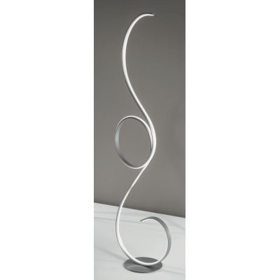 FLOK PIANTANA LAMPADA DA TERRA LED DIMMERABILE NERA GRIGIA BIANCA MODERNA ONDALUCE CICIRIELLO - Cristalensi Shop Online