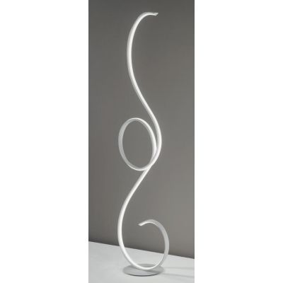 FLOK PIANTANA LAMPADA DA TERRA LED DIMMERABILE NERA GRIGIA BIANCA MODERNA ONDALUCE CICIRIELLO - Cristalensi Shop Online