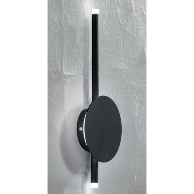 JAMES APPLIQUE MODERNA IN METALLO BIANCO,NERO O ORO LED 16W LUCE 3000K H40 CM ONDALUCE CICIRIELLO - Cristalensi Shop Online