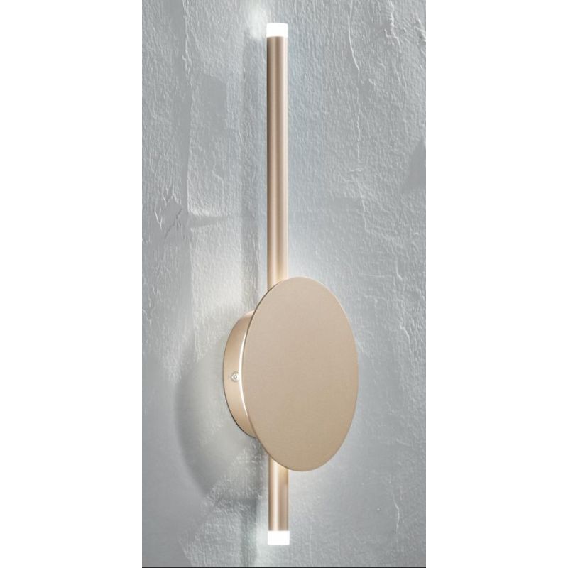 JAMES APPLIQUE MODERNA IN METALLO BIANCO,NERO O ORO LED 16W LUCE 3000K H40 CM ONDALUCE CICIRIELLO - Cristalensi Shop Online