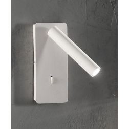 TELESCOPE APPLIQUE BIANCA O NERA CON LUCE LED DA 3W CON PORTA USB E LUCE ORIENTABILE MODERNA ONDALUCE CICIRIELLO - Cristalensi S 2