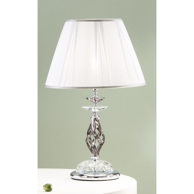 1306 LAMPADA GRANDE IN VETRO SOFFIATO LAVORATO A MANO CON PARALUME ONDALUCE CICIRIELLO - Cristalensi Shop Online