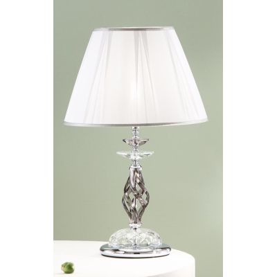 1306 LAMPADA GRANDE IN VETRO SOFFIATO LAVORATO A MANO CON PARALUME ONDALUCE CICIRIELLO - Cristalensi Shop Online