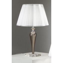DEBUSSY LAMPADA DA TAVOLO GRANDE IN CRISTALLO ELEGANTE E CLASSICA DIAMETRO CM 40 DI ONDALUCE ONDALUCE CICIRIELLO - Cristalensi S