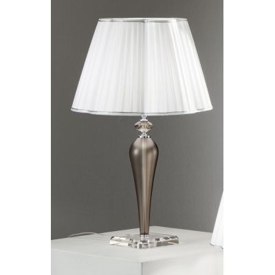 DEBUSSY LAMPADA DA TAVOLO GRANDE IN CRISTALLO ELEGANTE E CLASSICA DIAMETRO CM 40 DI ONDALUCE ONDALUCE CICIRIELLO - Cristalensi S