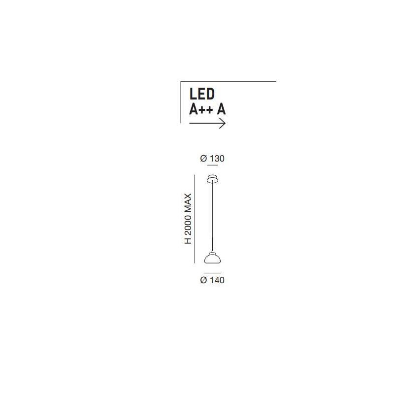 3547-40 ARABELLA SOSPENSIONE MODERNA AD UNA LUCE IN VETRO SOFFIATO BIANCO AMBRA E FUME DI FABAS LUCE Fabas Luce - Cristalensi Sh