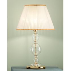BACH LAMPADA DA TAVOLO GRANDE IN CRISTALLO E VETRO CLASSICA ORO O CROMO DI CICIRIELLO ONDALUCE CICIRIELLO - Cristalensi Shop Onl