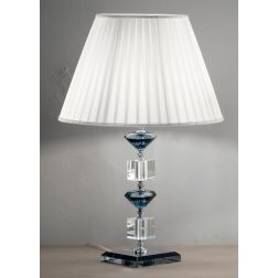 GALA LAMPADA GRANDE IN VETRO CON PARTICOLARI IN CRISTALLO IN 6 FINITURE COLORE ONDALUCE CICIRIELLO - Cristalensi Shop Online