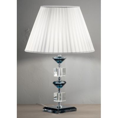 GALA LAMPADA GRANDE IN VETRO CON PARTICOLARI IN CRISTALLO IN 6 FINITURE COLORE ONDALUCE CICIRIELLO - Cristalensi Shop Online
