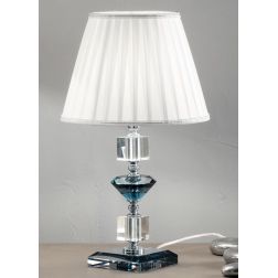 GALA LAMPADA PICCOLA IN VETRO IN 6 FINITURE COLORE CON PARTICOLARI IN CRISTALLO CLASSICA ONDALUCE CICIRIELLO - Cristalensi Shop