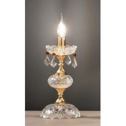 DALLAS ABAT-JOUR IN CRISTALLO E METALLO FINITURA CROMO O ORO SENZA PARALUME DIAMETRO CM 16 DI CICIRIELLO ONDALUCE CICIRIELLO - C
