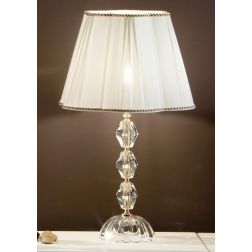 BRIGIDA LAMPADA DA TAVOLO GRANDE IN CRISTALLO e METALLO ELEGANTE E CLASSICO FINITURA ORO DI ONDALUCE ONDALUCE CICIRIELLO - Crist