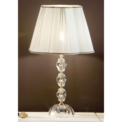 BRIGIDA LAMPADA DA TAVOLO GRANDE IN CRISTALLO e METALLO ELEGANTE E CLASSICO FINITURA ORO DI ONDALUCE ONDALUCE CICIRIELLO - Crist