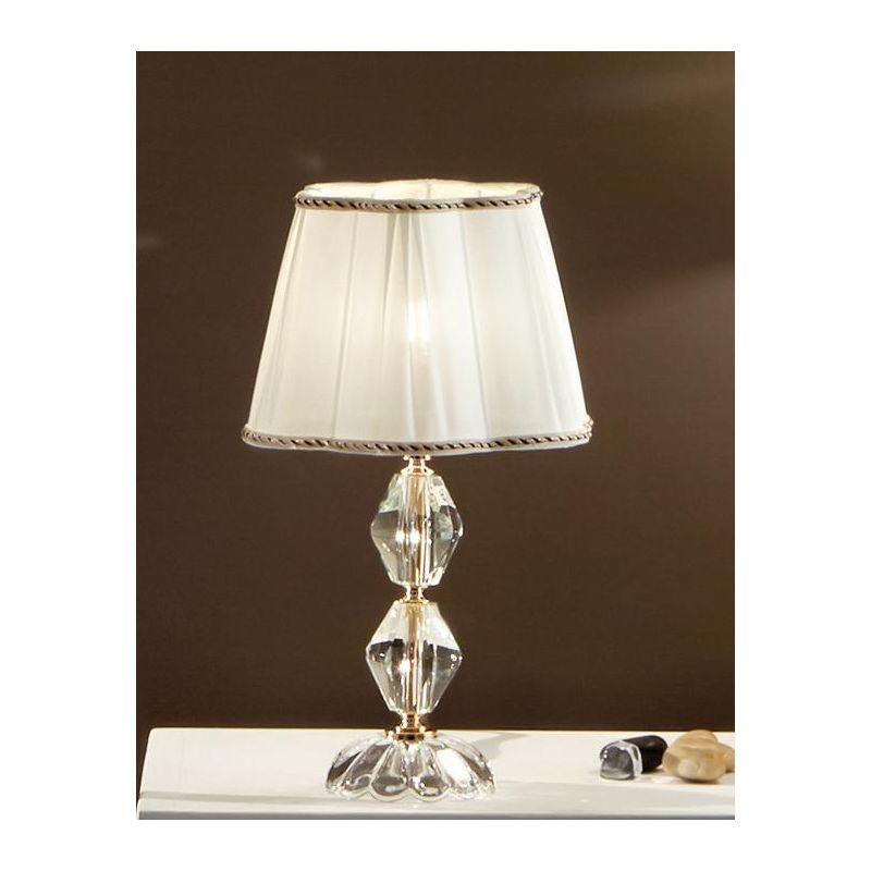 BRIGIDA ABAT-JOUR IN CRISTALLO e METALLO ELEGANTE E CLASSICO FINITURA ORO DI ONDALUCE ONDALUCE CICIRIELLO - Cristalensi Shop Onl