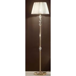 BRIGIDA LAMPADA DA TERRA IN CRISTALLO E METALLO ELEGANTE E CLASSICA FINITURA ORO DI ONDALUCE ONDALUCE CICIRIELLO - Cristalensi S
