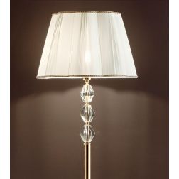 BRIGIDA LAMPADA DA TERRA IN CRISTALLO E METALLO ELEGANTE E CLASSICA FINITURA ORO DI ONDALUCE ONDALUCE CICIRIELLO - Cristalensi S 2