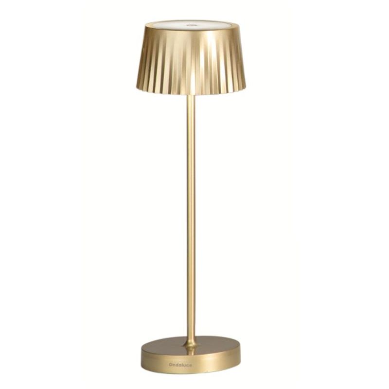 MACAO LAMPADA DA TAVOLO IP54 CON RICARICA USB, TOUCH DIMMER LED 3W LUCE 3000K 6 COLORI ONDALUCE CICIRIELLO - Cristalensi Shop On