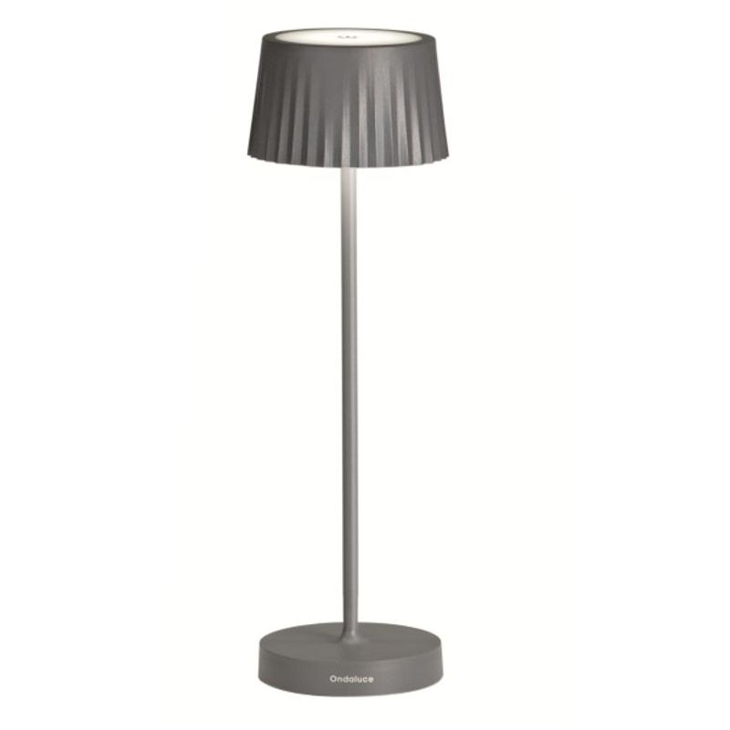 MACAO LAMPADA DA TAVOLO IP54 CON RICARICA USB, TOUCH DIMMER LED 3W LUCE 3000K 6 COLORI ONDALUCE CICIRIELLO - Cristalensi Shop On