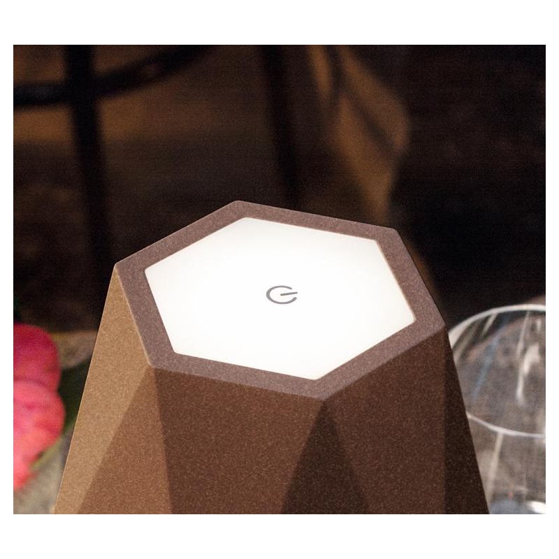 FIJI LAMPADA DA TAVOLO IP54 CON BATTERIA RICARICABILE TOUCH LED 3W LUCE 3000K DIMMERABILE ONDALUCE CICIRIELLO - Cristalensi Shop