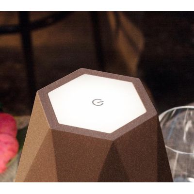 FIJI LAMPADA DA TAVOLO IP54 CON BATTERIA RICARICABILE TOUCH LED 3W LUCE 3000K DIMMERABILE ONDALUCE CICIRIELLO - Cristalensi Shop