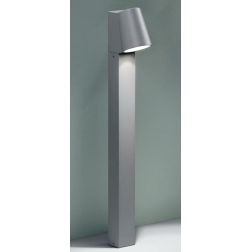 OWEN PALETTO DA ESTERNO H60 IP44 IN METALLO SILVER O MARRONE LED 6W LUCE 4000K DESIGN MODERNO ONDALUCE CICIRIELLO - Cristalensi 