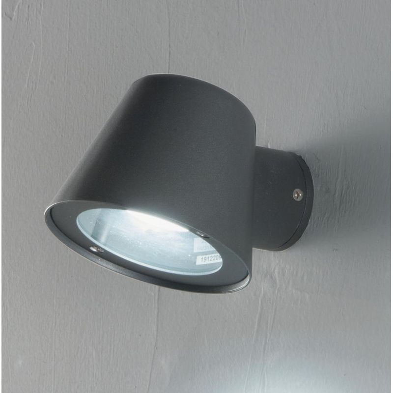 MALTA APPLIQUE DA ESTERNO IP44 IN METALLO BIANCO O ANTRACITE DESIGN MODERNO ATTACCO GU10 ONDALUCE CICIRIELLO - Cristalensi Shop