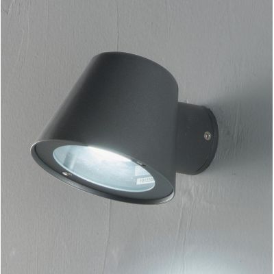 MALTA APPLIQUE DA ESTERNO IP44 IN METALLO BIANCO O ANTRACITE DESIGN MODERNO ATTACCO GU10 ONDALUCE CICIRIELLO - Cristalensi Shop