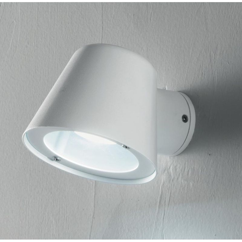 MALTA APPLIQUE DA ESTERNO IP44 IN METALLO BIANCO O ANTRACITE DESIGN MODERNO ATTACCO GU10 ONDALUCE CICIRIELLO - Cristalensi Shop