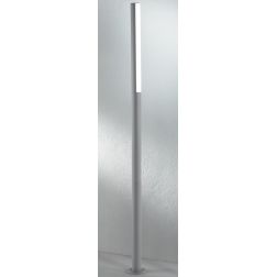 TOMMY LAMPIONE PER ESTERNO H180 DA GIARDINO IP44 LED 18W LUCE 4000K BIANCO,SILVER O ANTRACITE ONDALUCE CICIRIELLO - Cristalensi