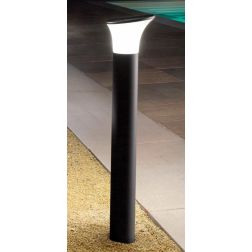 ARES LAMPIONCINO DA ESTERNO IN ALLUMINIO PORTALAMPADE E27 ALTEZZA 80 CM IP54 MODERNO ONDALUCE CICIRIELLO - Cristalensi Shop Onli